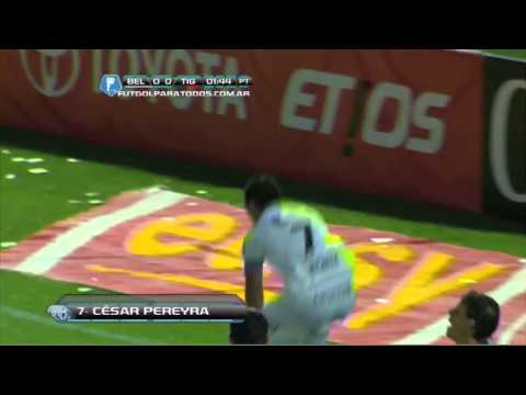 Gol de Pereyra. Belgrano 1 - Tigre 0. Fecha 17. Torneo Inicial 2013. Fútbol Para Todos