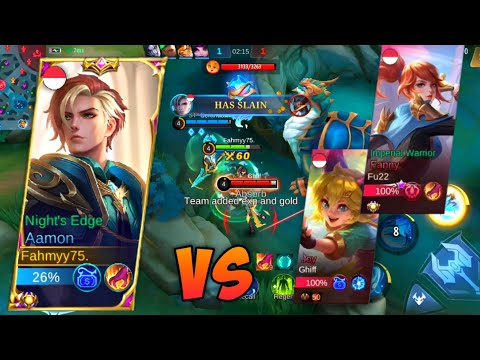 TOP GLOBAL AAMON VS PRO FANNY & JOY😱! WHO WILL WINN‼️? TOP 1 GLOBAL BUILD AAMON 2022