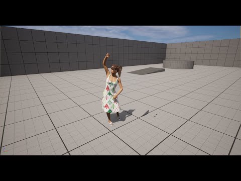 Let's fix the issue where the character imported from CC4 to UE5 is intertwined with the dress