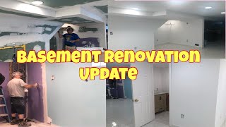 BASEMENT RENOVATION UPDATE/ INSTALLING THE LAUNDRY WINDOW AND PAINTING THE WALLS