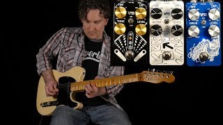 Video thumbnail for VFE Custom Dragon Dynamic Overdrive, Standout Mid Booster & Pinball Tilt EQ Preview by ProGuitarShopDemos