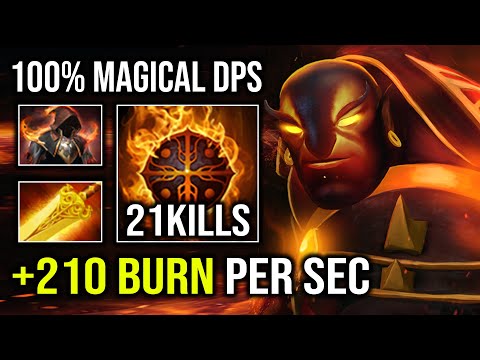 +210 Radiance Flame Guard Burn Per Second 100% Magical DPS Ember Spirit Dota 2