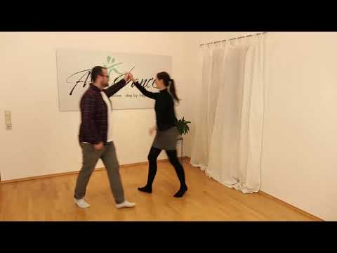 einfache Discofox Figur - Damensolo/Damendrehung mit Trennung - für Anfänger - gezeigt & gezählt