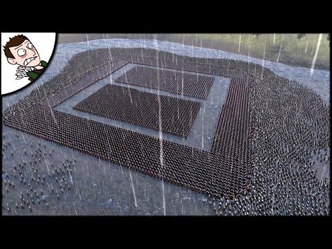 EXCLUSIVE MASSIVE 24000 ROMAN v ZOMBIE SURVIVAL BATTLE - Ultimate Epic Battle Simulator Gameplay!