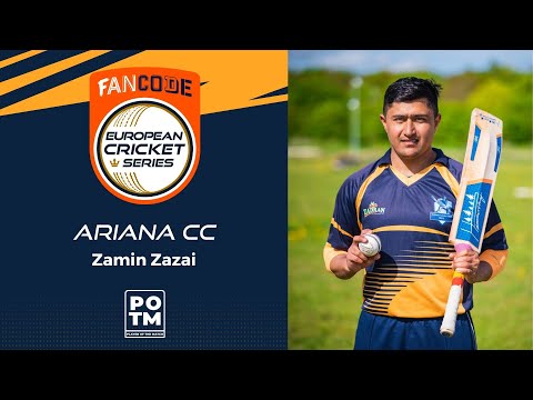 POTM: Z.Zazai - ECC vs ARI | Highlights | FanCode ECS Landskrona, Sweden Day 12 | ECS22.191