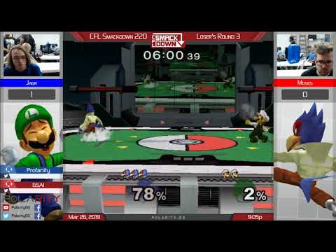 CFL Smackdown 220 Melee - Moses (Falco) vs Jagr (Luigi) - Losers R3