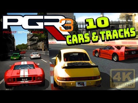 PROJECT GOTHAM RACING 3 - 10 Cars & Tracks Gameplay Review Xbox 360 Remastered 4K