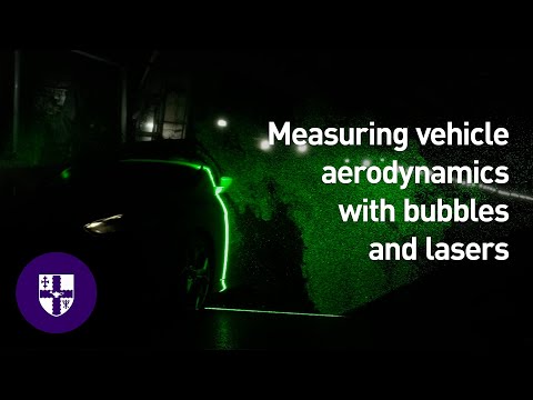 Measuring vehicle aerodynamics with bubbles and lasers