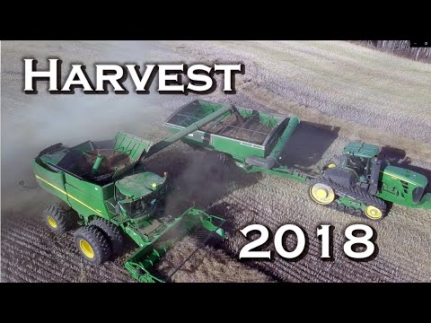Harvest 2018 in Northern Alberta, Canada -  with John Deere Equipment