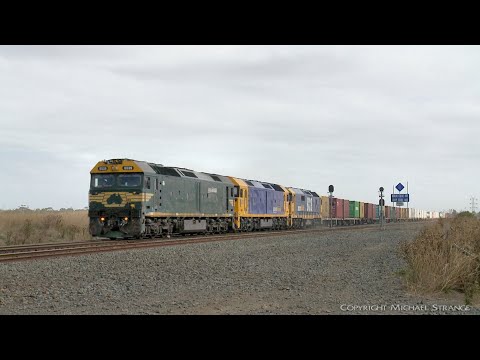 7902V Mildura To Melbourne Container Train G539 G519 8128 (18/3/2022) - PoathTV Australian Railways