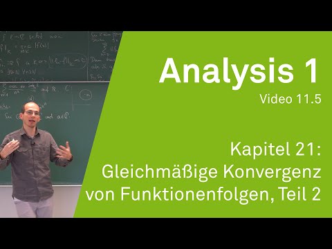 Analysis 1 WS 20/21 Video 11.5 - Kapitel 21: Gleichmäßige Konvergenz von Funktionenfolgen, Teil 2