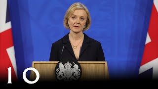 Prime Minister Liz Truss press conference 14 October 2022