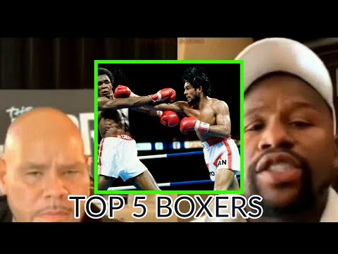 Floyd Mayweather & Fat Joe Debate how great Roberto Duran was & Top 5 greatest Boxers w/ Highlight
