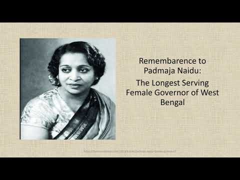 Remembarence to Padmaja Naidu