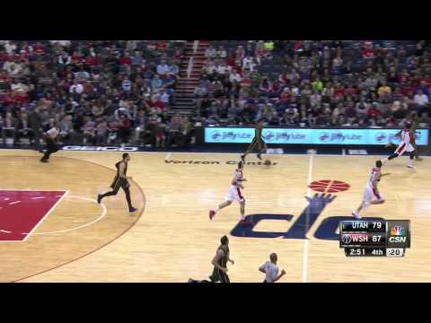 Kris Humphries Highlights Jazz vs. Wizards 12.14.2014 - 2 Points, 1 Assist
