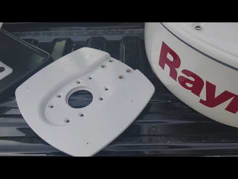 Key West 239FS a78 Raymarine Radar 18" Install