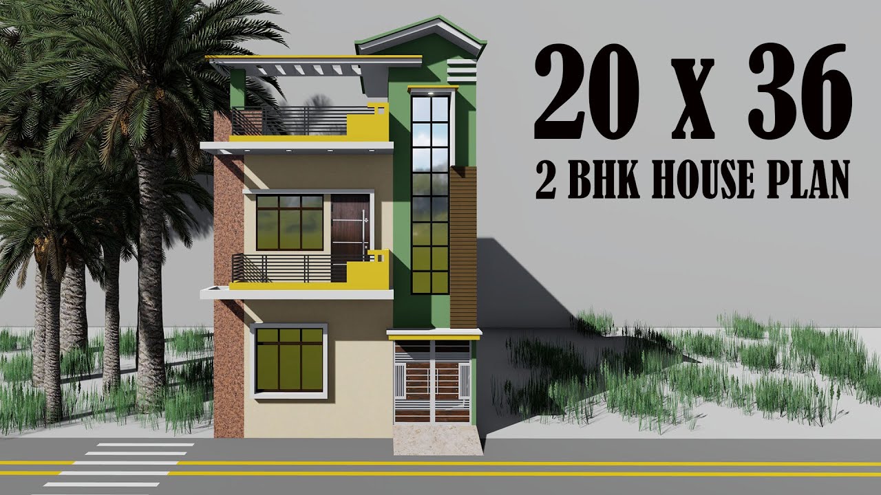 20 BY 36 HOUSE PLAN # 20X36 HOMES DESIGN # 20*36 2 BHK HOUSE PLAN