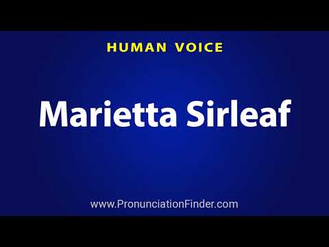 How To Pronounce Marietta Sirleaf