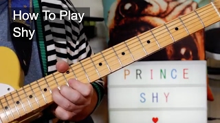 &#39;Shy&#39; Prince Guitar Lesson