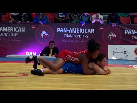 Qualification FW - 53 kg: Yamilka ALVAREZ (CUB) df. Daniela DIAZ (CHI) by FALL, 10-0