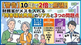 【警告】10年で2倍に膨張！財務省がメスを入れる「障害福祉費用」のリアルと3つの問題点
