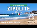 Zipolite Mexico Walking Tour Nude Beach Walk Immersive 3D Audio 4K