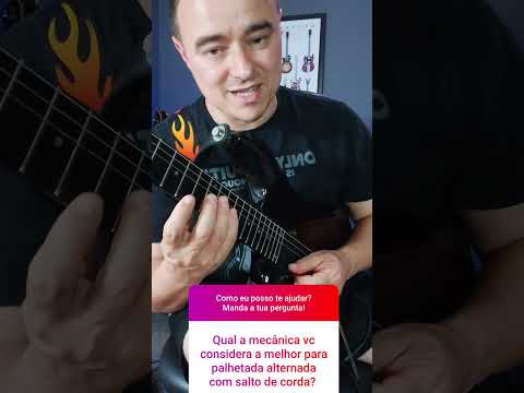 Palhetada Alternada com Saltos de Cordas #shorts