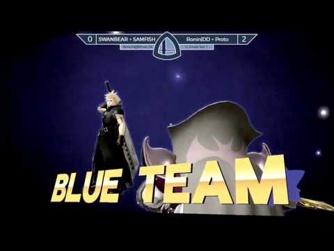 Sm4sh@Mines 56 - SWANBEAR + HLG|SAMFISH [L] Vs. Ronin|DD + Proto [W] - Doubles Grand Finals