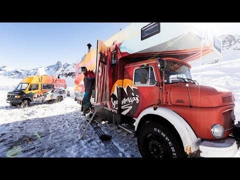 Sharing the Snowmads Van Life and Skiing Experience with 4 Happy Campers I #5 Snowmads On The Road