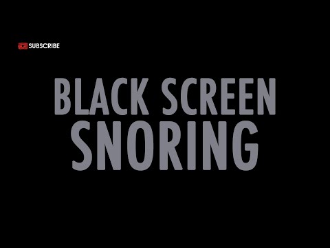 Realistic Snoring Sounds | Dark Screen | 11 Hours | No Ads | Sleep Aid & Relaxation