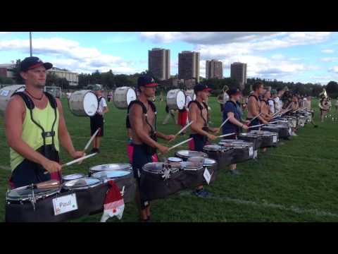 UMass Drumline 2014: Earth, Wind & Fire Run-through - Band Camp - Aug 29, 2014