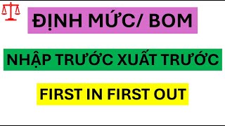 Định mức NVL nhập trước xuất trước FIFO