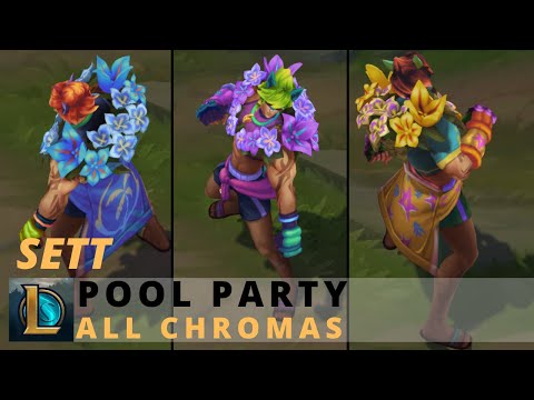 Pool Party Sett All Chromas - League of Legends