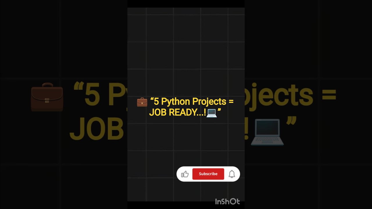 🚀 5 Python Projects That’ll Get You Hired Fast..! 💻💼| Try to do...!#Python #Coding #GetHired #viral