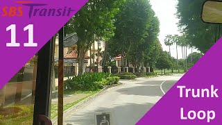 SBS Transit Trunk Bus Service 11 Route Visual
