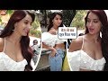 Nora Fatehi Shows Deep Cleavage While Promoting O Saki Saki
