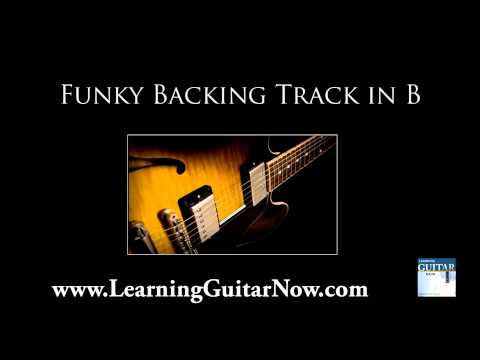 Funky Blues Backing Track in B