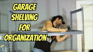 Assembling Heavy Duty Steel Garage Shelving | DIY Garage Organization from Lowes
