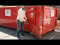 In this video, you'll learn how to open your roll off dumpster safely and properly.