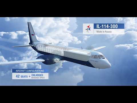 New Russian regional passenger aircraft IL-114-300