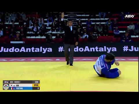 judo techniques #judo Ким Вон Джин 🇰🇷 уверенно проходит Пантано 🇮🇹