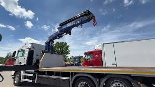 بيع عربة مقطورة مسطحة MAN TGS TGX 26.400 // E6 // 6x2 // platforma + FASSI F455RA.2.25 // - صورة 4 | Autoline EG عربة مقطورة مسطحة MAN TGS TGX 26.400 // E6 // 6x2 // platforma + FASSI F455RA.2.25 // | صورة 4 - Autoline