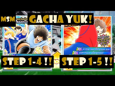 GACHA STEP 1-4 MINI DREAM FEST!!! & STEP 1-5 PAID RAPHAEL CLUB!!! Captain Tsubasa Dream Team