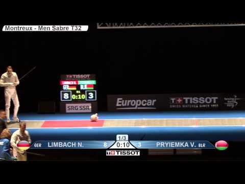 Montreux 2015 MS European Championship T32 02 blue Pryiemka V BLR vs Limbach N GER