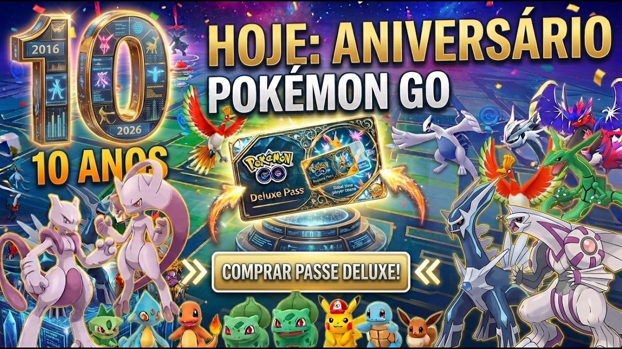 HOJE ! ANIVERSARIO POKEMON GO 10 ANOS RAID SHINY LENDARIOS ! DELUX GO FEST APROVEITE - Guia FAKEGPS
