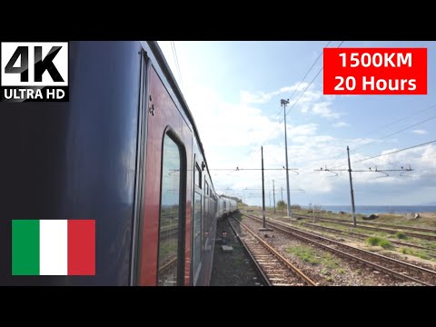 Ride on Italy's Longest Night Train Journey (Trains on Ferry)
