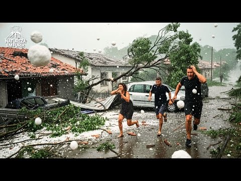 DESTRUIÇÃO no RS! GRANIZO DEVASTA ERECHIM e Telhados Desabam com Violência!
