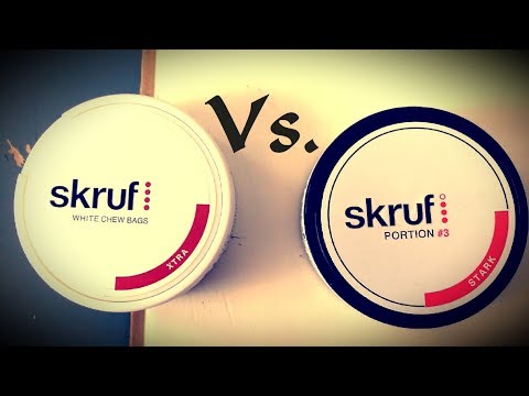 Snus TV: Skruf chewing Bags Vs. Skruf snus In Snusfreak.com
