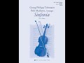 Sinfonia SO337C by Georg Philipp Telemann, arranged by Bob Matthews