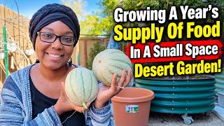 Growing A Year's Supply Of Food In A Small Space Desert Garden